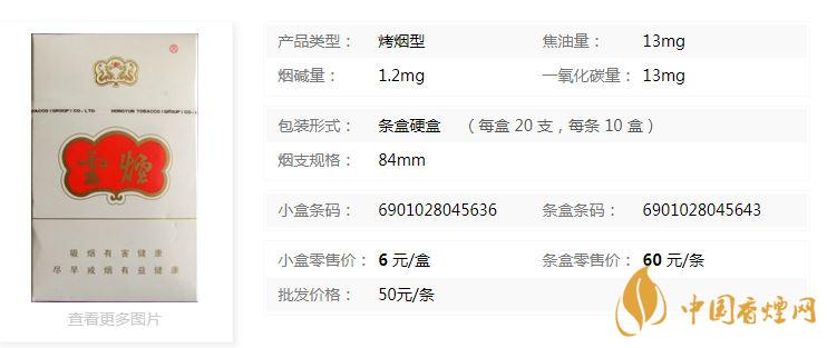 云煙珠光白硬盒多少錢一包2020各地價格