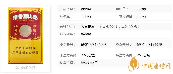 泰山哈德門香煙價格表及香煙圖片一覽2020